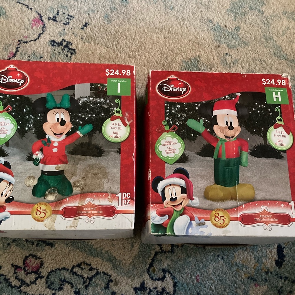 Inflatable LED Mickey & Minnie Mouse